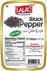 LALAC Black Pepper 100 grams (3.52 oz)